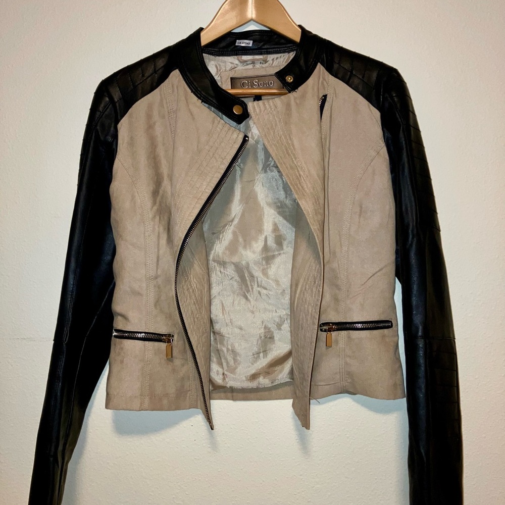 VINTAGE • Ci Sono Leather Jacket • Tagged SIZE M-Petite